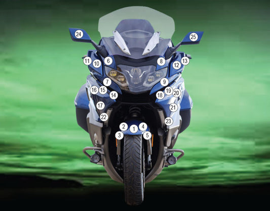 Pellicola protettiva BMW K 1600 GTL | B | GRAND AMERICA 2022- Opaco