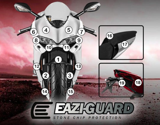 Pellicola moto ducati 959 panigale 2016-2017 Opaco