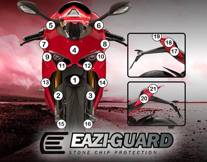 Pellicola moto ducati multistrada 1260/1260s 2018-2020 Opaco