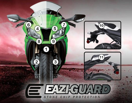 Pellicola moto kawasaki zx10r 2011-2015 Opaco