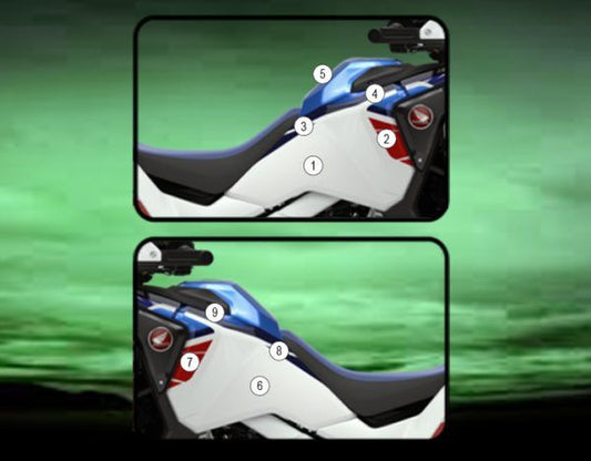 Pellicola protettiva serbatoio per Honda AFRICA TWIN ADVENTURE SPORTS CRF1100L 2020 - Opaco