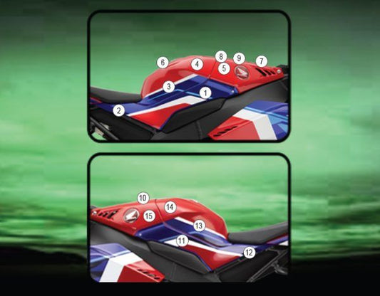 Pellicola protettiva serbatoio per Honda CBR1000RR 2020 - Opaco
