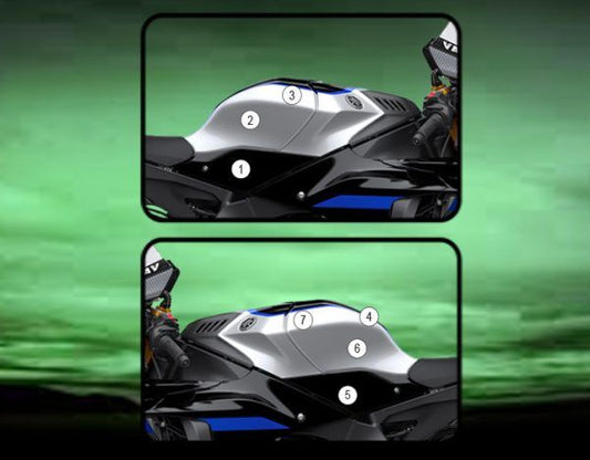 Pellicola protettiva serbatoio per Yamaha R1M 2020 - Opaco