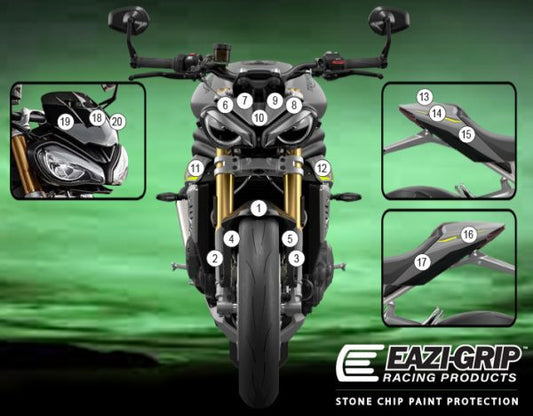 Pellicola protettiva SPEED TRIPLE 1200 RS 2021- Lucido