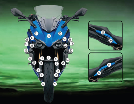 Pellicola protettiva SUZUKI GSX-S 1000 GT 2022- Opaco