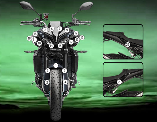Pellicola protettiva YAMAHA MT-10 2022- Opaco