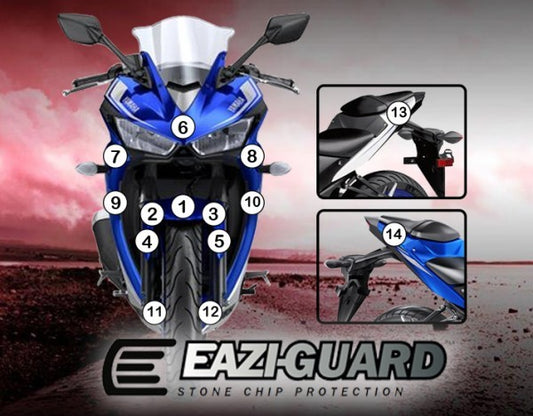 Pellicola moto yamaha yzf-r1 m 2015-2019 Opaco