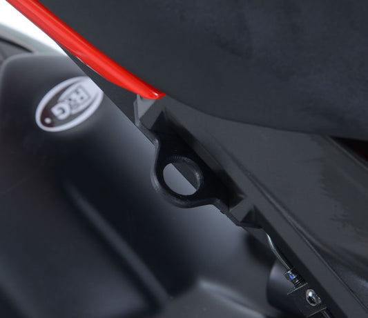 piastra per aggancio cinghie - coppia, Honda CBR1000RR '17-'19 - nero (no SP/SP2)