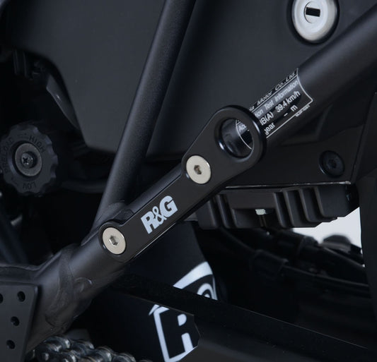 piastra per aggancio cinghie - coppia, Honda CRF1000L Africa Twin - nero (non compatibile con borse laterali originali)