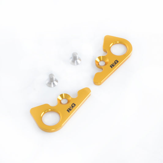 piastra per aggancio cinghie - coppia, MV Agusta F4 1000 '10- / F4RR / F4 RC '15- - oro