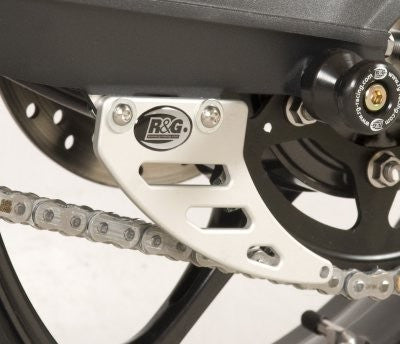 pinna sicurezza catena per Triumph Street Triple R '13-'16 / Street Triple RX / 675 Daytona '13- / Daytona Moto2 765, argento