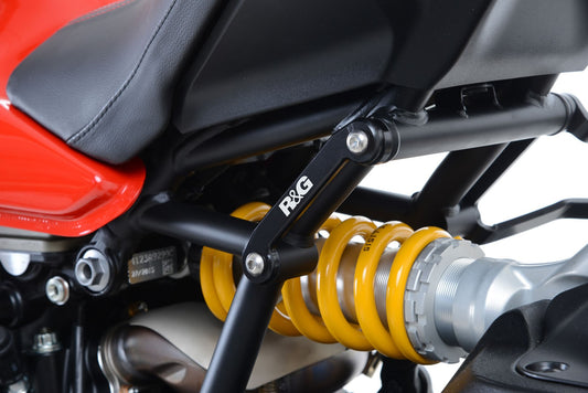 Placchette copri fori poggiapiedi posteriori (lato SX), Ducati Monster 1200 R / Monster 1200 S '17- / Supersport S '17-'20 / 950 Supersport (S) '21-