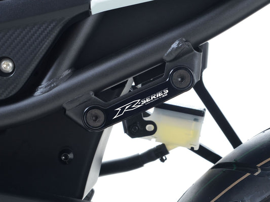Placchette copri fori poggiapiedi posteriori (lato SX), Honda CBR500R '16- / CB500F '16-'18