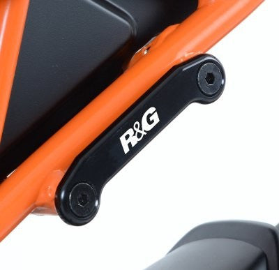 Placchette copri fori poggiapiedi posteriori (paio), KTM RC125/200/390