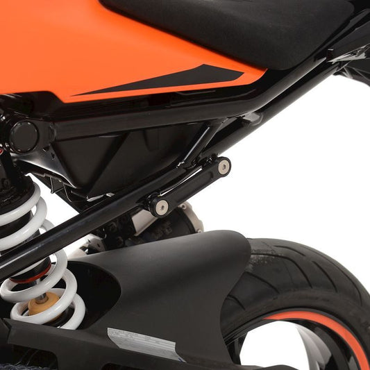 Placchette copri fori poggiapiedi posteriori (sing., lato SX), KTM RC390/200/125 '22-