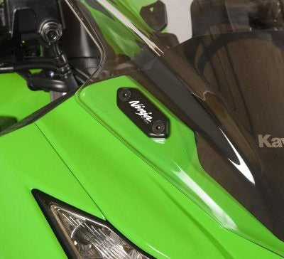 Placchette coprifori specchietti, Kawasaki ZX6-R '13- / Ninja 400 / Ninja 300 / ZX-25R '20- / Ninja 250 '13- /Ninja 250 SL / Ninja 125