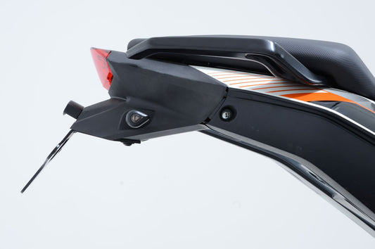 Portatarga, KTM DUKE 125 fino '16 / 200 / 390 fino '14 (stampato plastica + supporto alluminio)