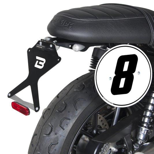 PORTATARGA MODELLO "NAKED" - barracuda Motorbike Triumph STREET TWIN 15-21