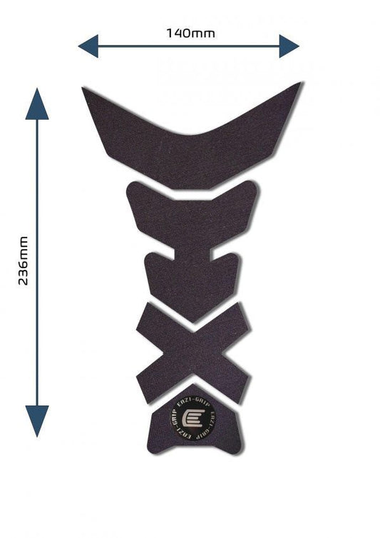 Protezione centrale serbatoio universale Design C colore Nero, tipo Eazi-Grip SIL