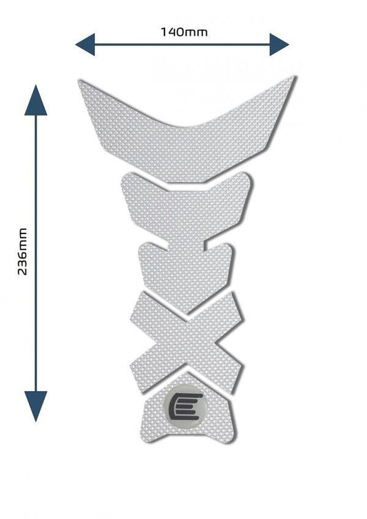 Protezione centrale serbatoio universale Design C colore Trasparente, tipo Eazi-Grip PRO