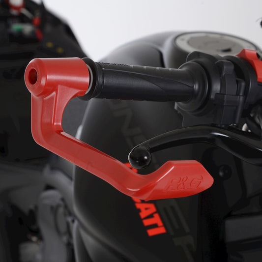 Protezione leva freno, blu, R&G logo, Ducati Multistrada V4 (S) (Sport) '21-