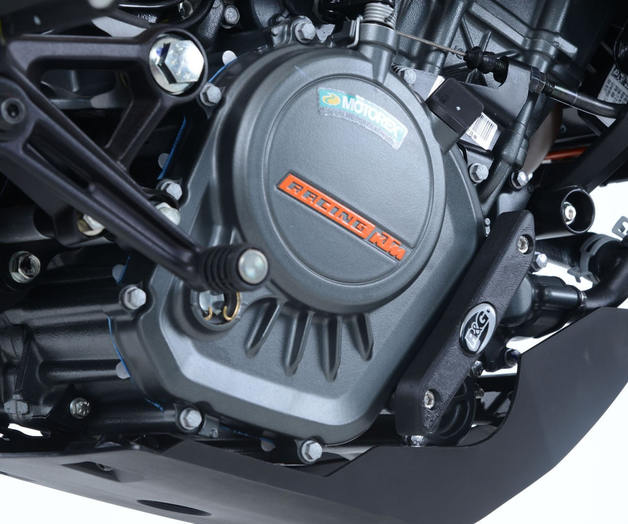 Protezione motore DX, KTM 125 Duke '17- / RC 125 '17- / Husqvarna Vipilen 125 '21- / Svartpilen 125 '21-