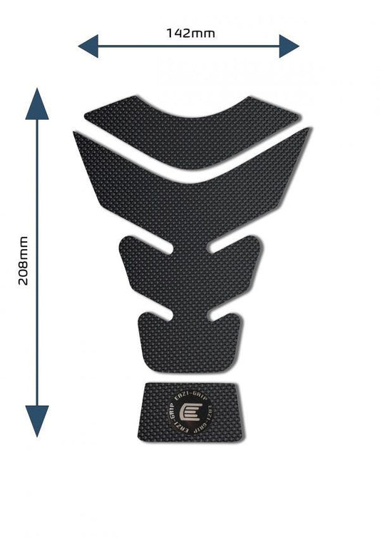 Protezione per serbatoio moto centrale universale Design G colore Nero, tipo Eazi-Grip PRO