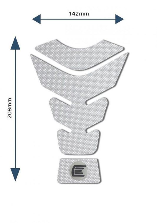 Protezione per serbatoio moto centrale universale Design G colore Trasparente, tipo Eazi-Grip PRO