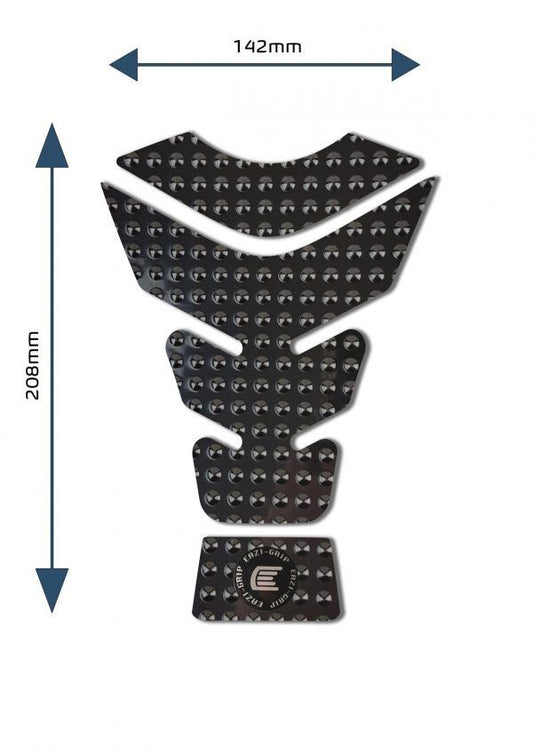 Protezione per serbatoio moto centrale universale Design G colore Nero, tipo Eazi-Grip EVO