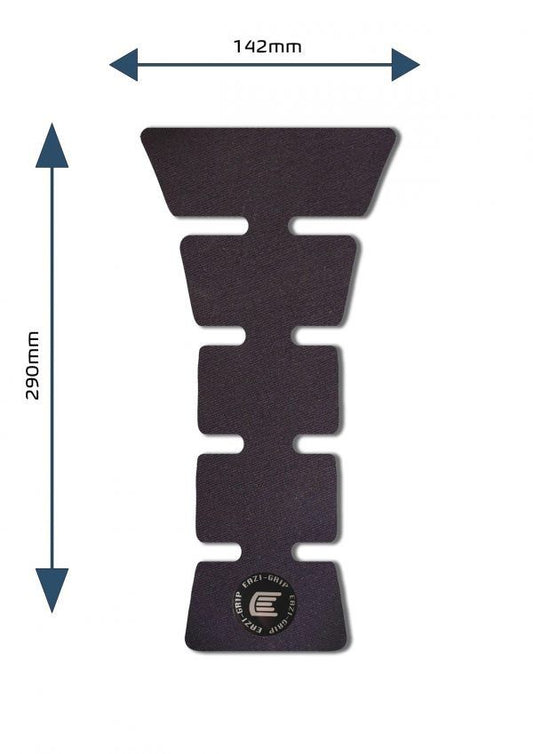 Protezione serbatoio moto centrale ed universale Design E colore Nero, tipo Eazi-Grip SIL