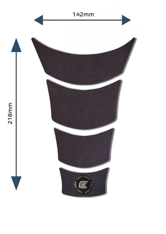 Protezione serbatoio moto universale centrale Design A colore Nero, tipo Eazi-Grip SIL