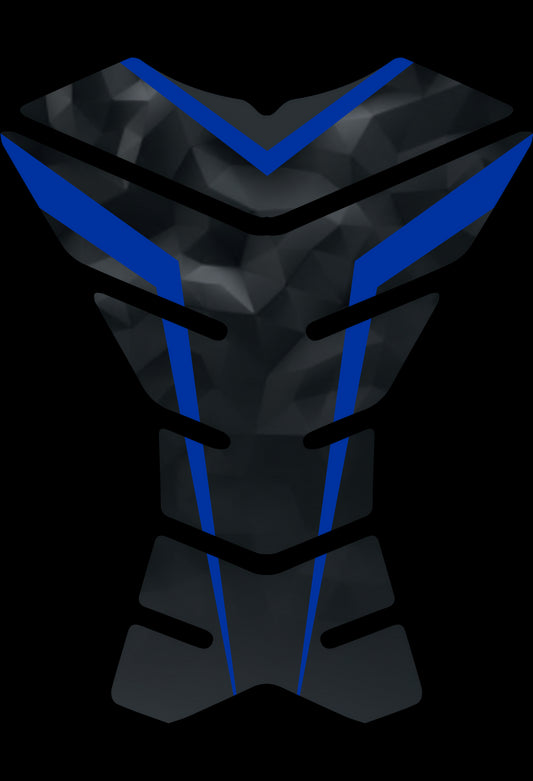 Protezione serbatoio resinata, tipo A - "TRIBAL" Blu