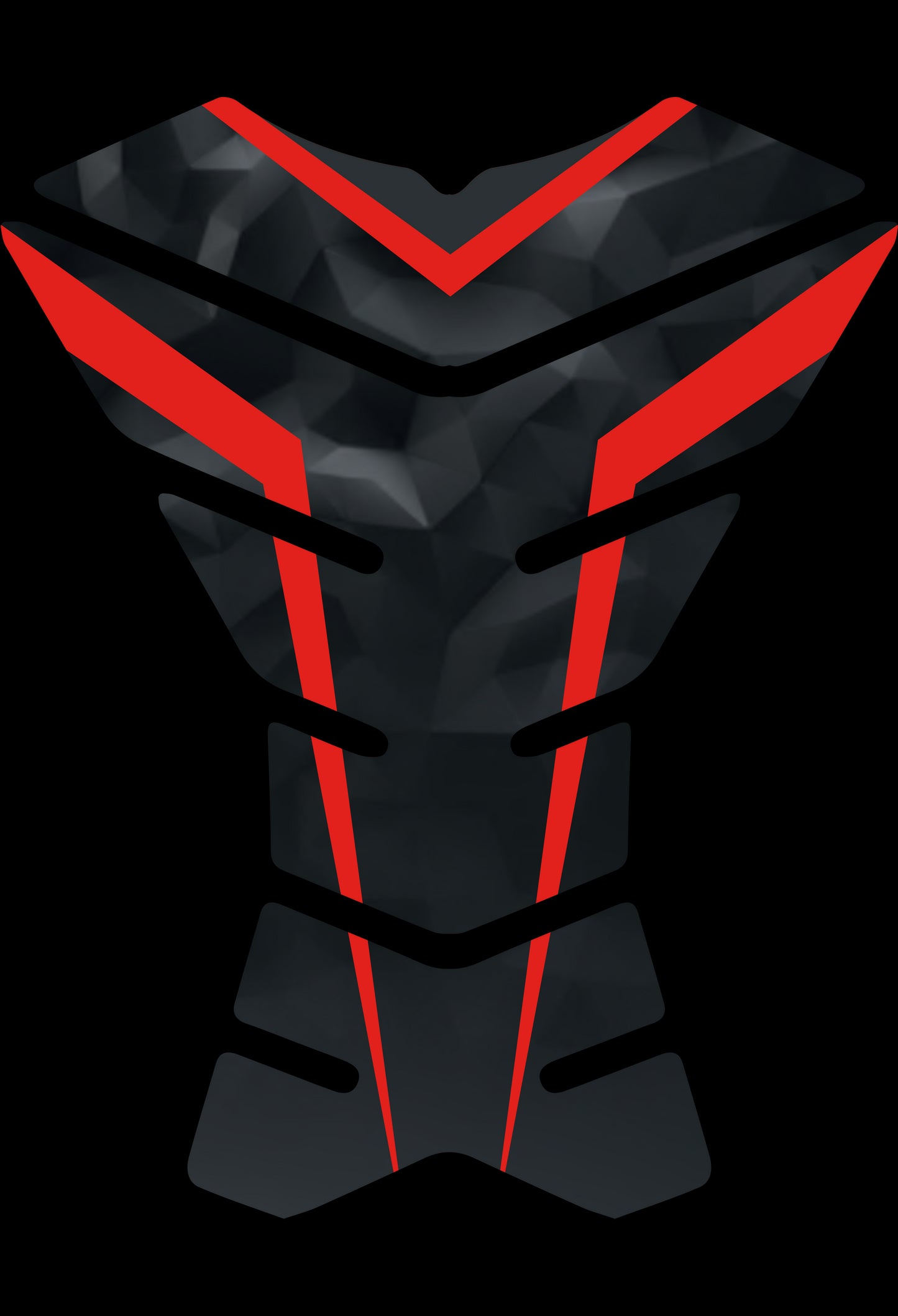 Protezione serbatoio resinata, tipo A - "TRIBAL" Rosso