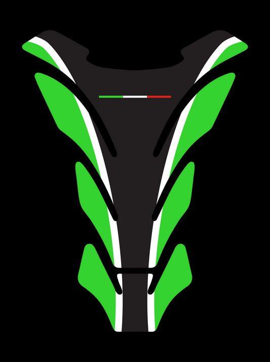 Protezione serbatoio resinata, tipo B - "LINE" Verde