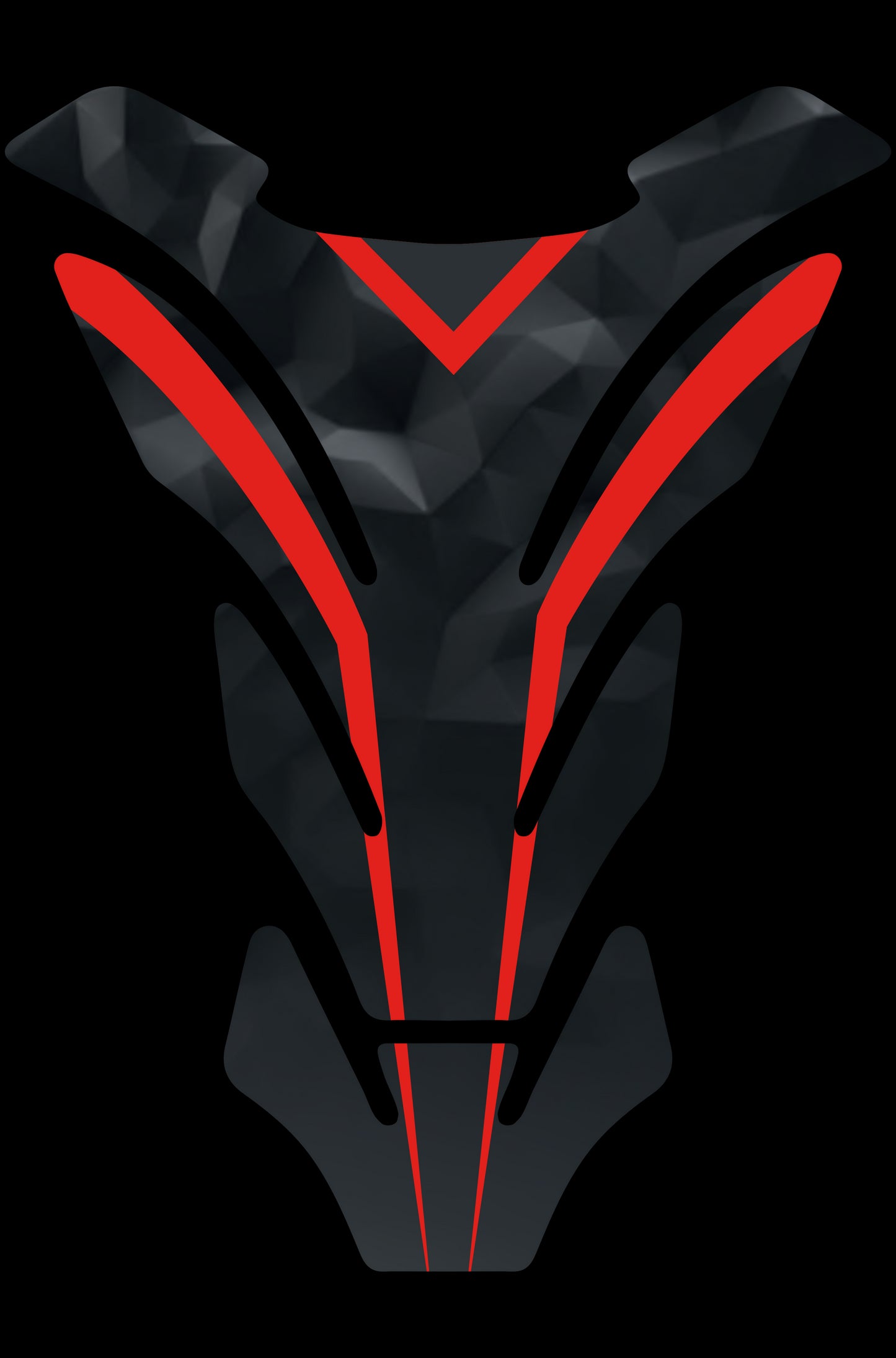 Protezione serbatoio resinata, tipo B - "MODERN" Rosso