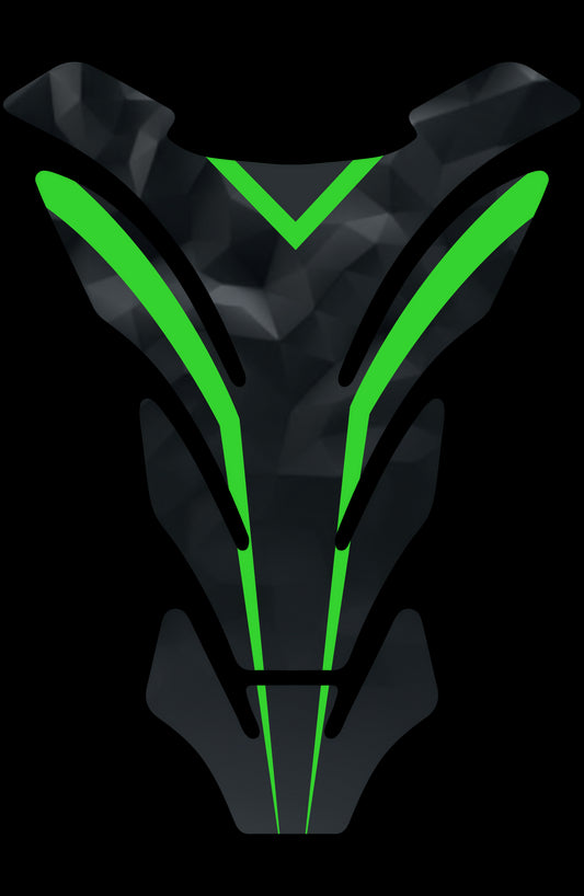Protezione serbatoio resinata, tipo B - "MODERN" Verde