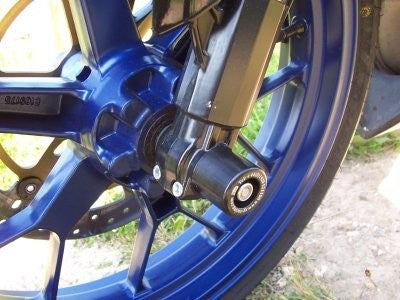 protezioni perno forcella anteriore, Aprilia RS125 '06- (per mandrini con dadi/bulloni esterni)