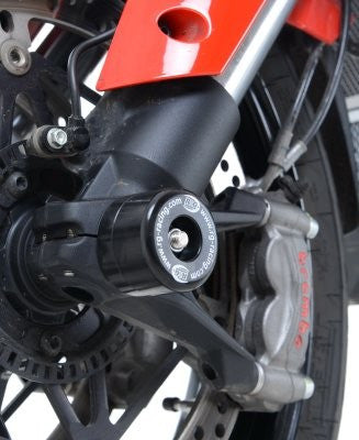 protezioni perno forcella anteriore, Ducati MTS 1200 '15- / MTS 950 (S) / MTS 1260 S/SD/AIR / Monster 1200 S '17 - / Supersport '17- / Monster 1200 R / Multistrada Enduro / Monster 797 / 821 (tipo largo, tipo piccolo FP0097BK)