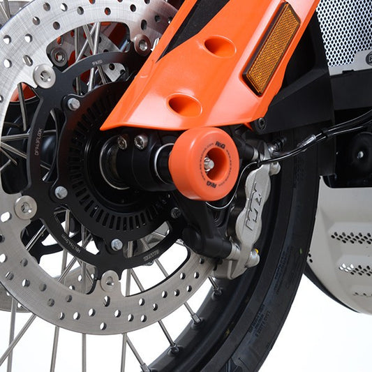 protezioni perno forcella anteriore, KTM 790 Adventure '19- / 890 Adventure '20-'22 (colore arancio)