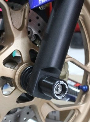 protezioni perno forcella anteriore, Yamaha YZF-R25 '14- / YZF-R3 '15- / MT-25 / MT-03 (colore arancio)