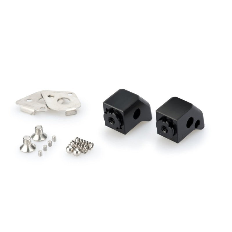 PUIG ADATTATORI POGG. REGOLABILI PASSEGGERO TRIUMPH TIGER XC/XCX/XCA/XR/XRX/XRT 18-19 NERO