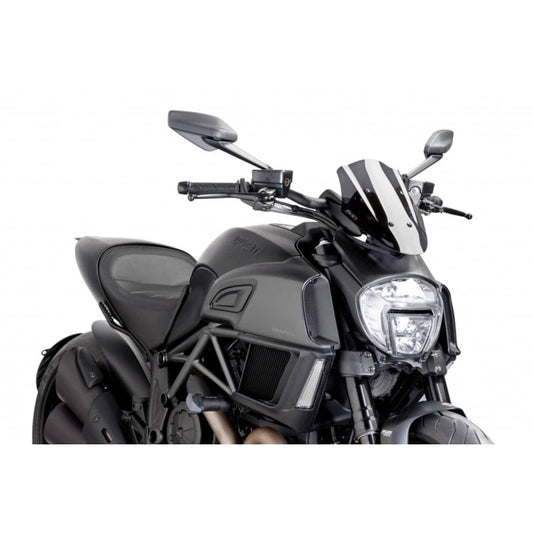 PUIG CUPOLINO NAKED N.G. SPORT REGOLABILE DUCATI DIAVEL 14-18 FUME SCURO