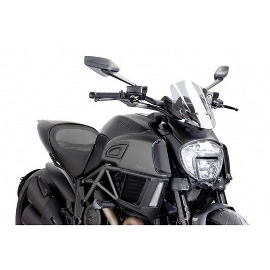 PUIG CUPOLINO NAKED N.G. SPORT REGOLABILE DUCATI DIAVEL 14-18 TRASPARENTE