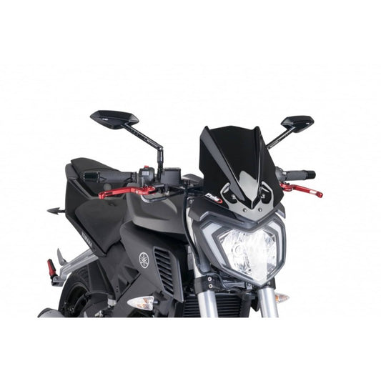 PUIG CUPOLINO NAKED N.G. SPORT YAMAHA MT-125 15-19 NERO