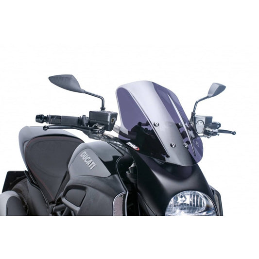 PUIG CUPOLINO NAKED N.G. TOURING DUCATI DIAVEL 11-13 FUME SCURO