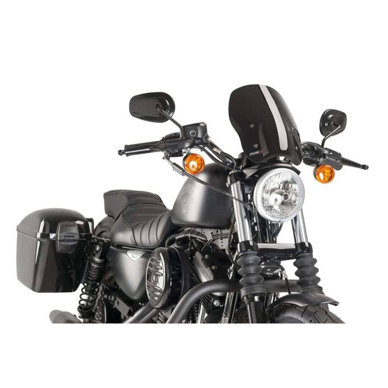 PUIG CUPOLINO NAKED N.G. TOURING HARLEY D. SPORTSTER 1200 CUSTOM 04-10 NERO