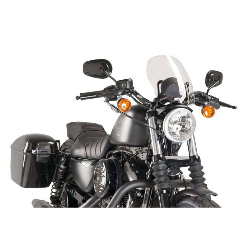 PUIG CUPOLINO NAKED N.G. TOURING HARLEY D. SPORTSTER 1200 CUSTOM 04-10 TRASPARENTE