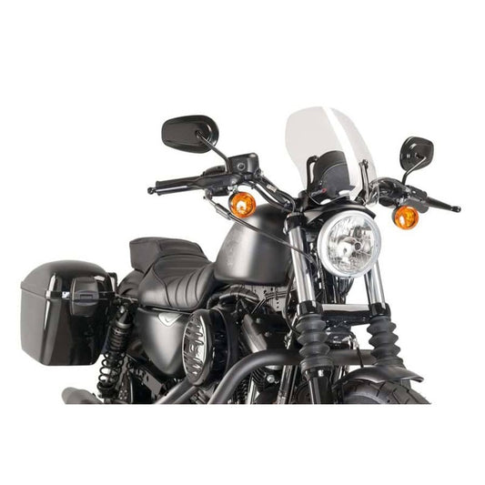 PUIG CUPOLINO NAKED N.G. TOURING HARLEY D. SPORTSTER 1200 CUSTOM 04-10 TRASPARENTE