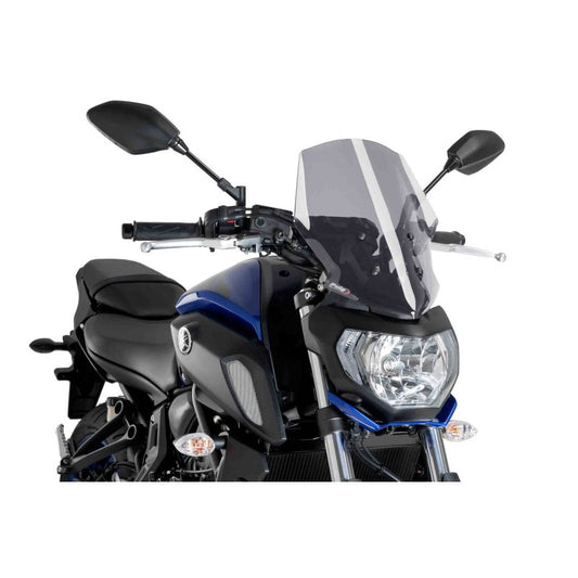 PUIG CUPOLINO NAKED N.G. TOURING YAMAHA MT-07 18-20 FUME CHIARO