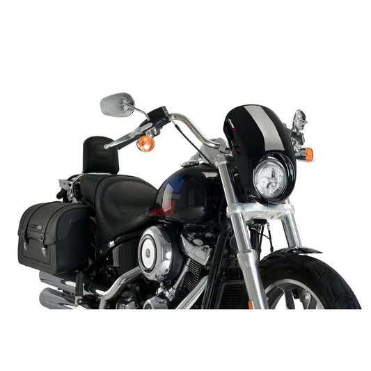 PUIG CUPOLINO SEMICARENATO ANARCHY HARLEY D. SOFTAIL LOW RIDER FXLR 18-20 NERO